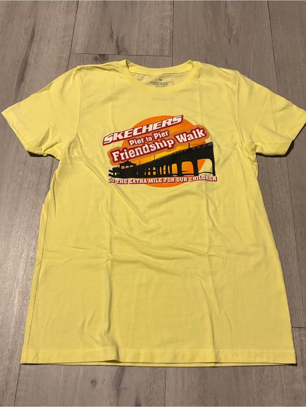 Skechers Yellow Friendship Walk Pier Graphic Tee